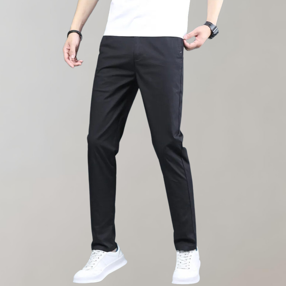 Stretchbroek - Casual skinny chino broek met rechte pijpen voor heren-Boetiek Moda