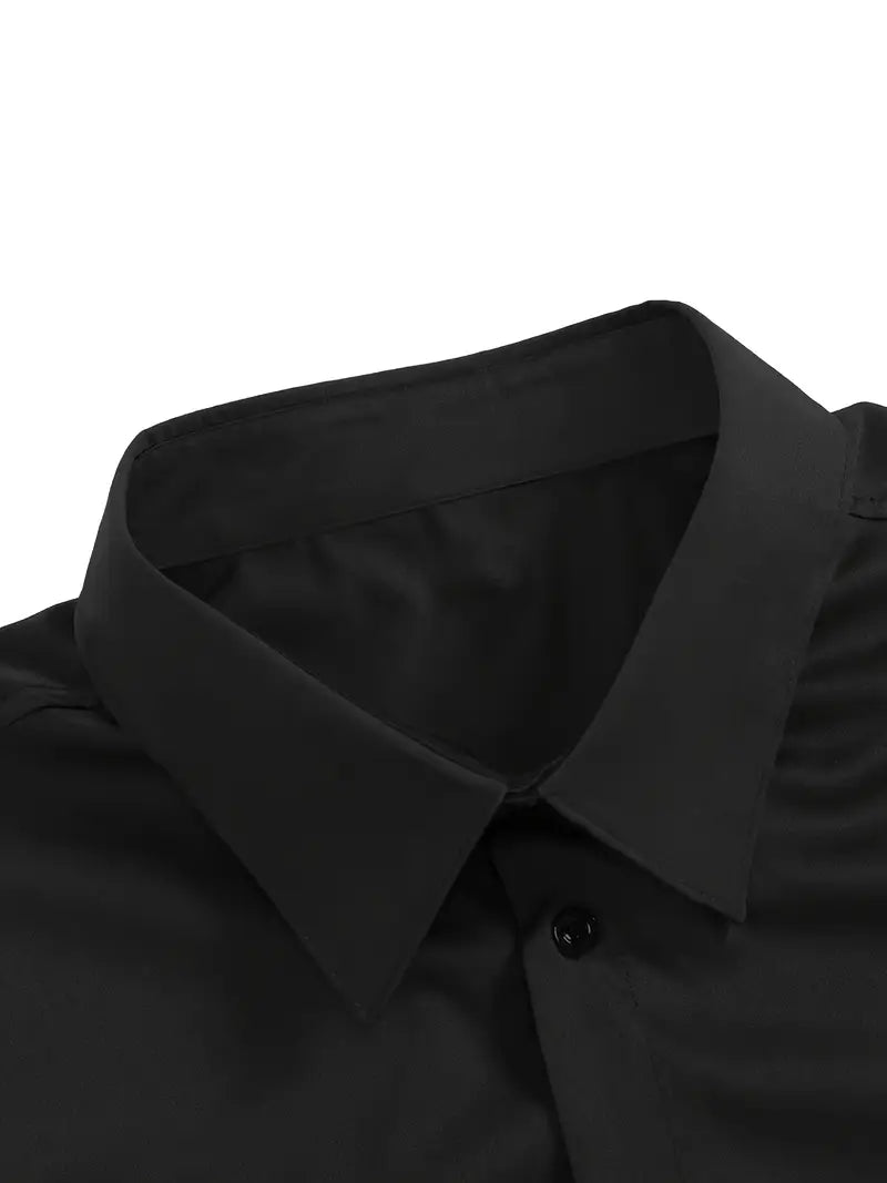 Strijkvrij Overhemd | Kreukvrij | Slim Fit | Knoop Overhemd | Heren Overhemden-Boetiek Moda