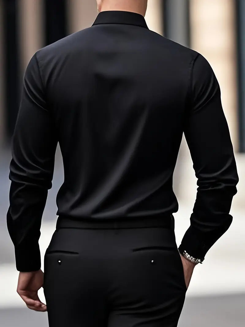 Strijkvrij Overhemd | Kreukvrij | Slim Fit | Knoop Overhemd | Heren Overhemden-Boetiek Moda