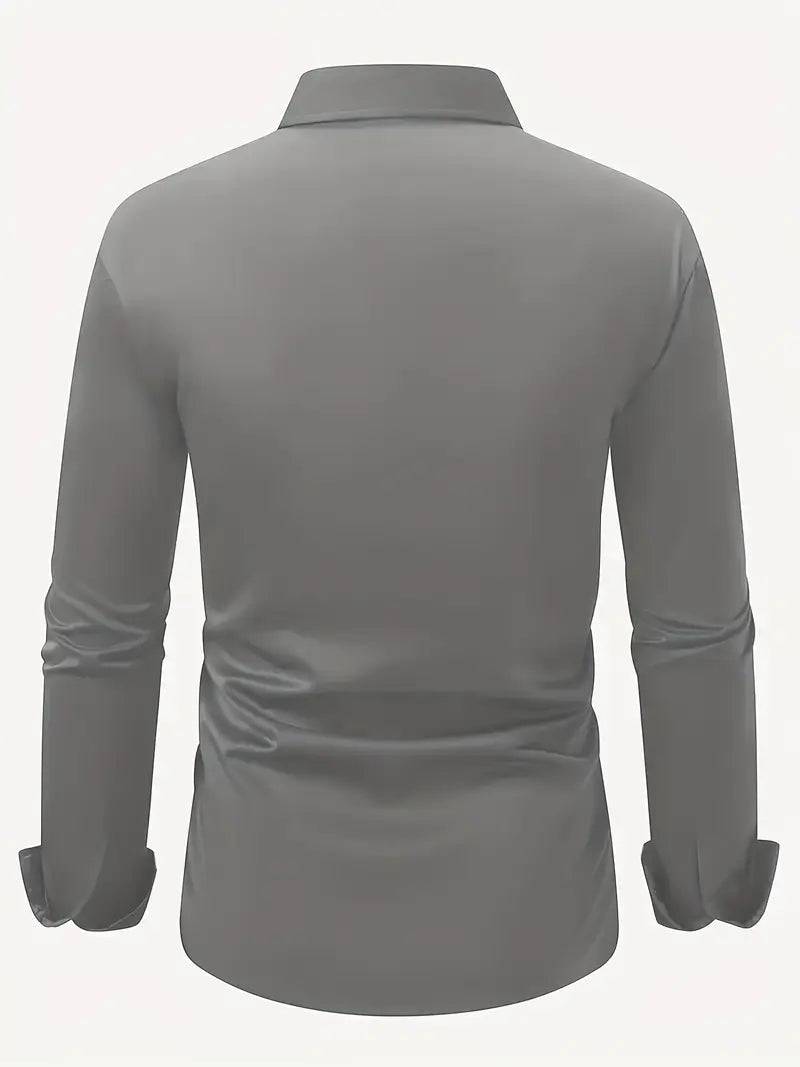 Strijkvrij Overhemd | Kreukvrij | Slim Fit | Knoop Overhemd | Heren Overhemden-Boetiek Moda