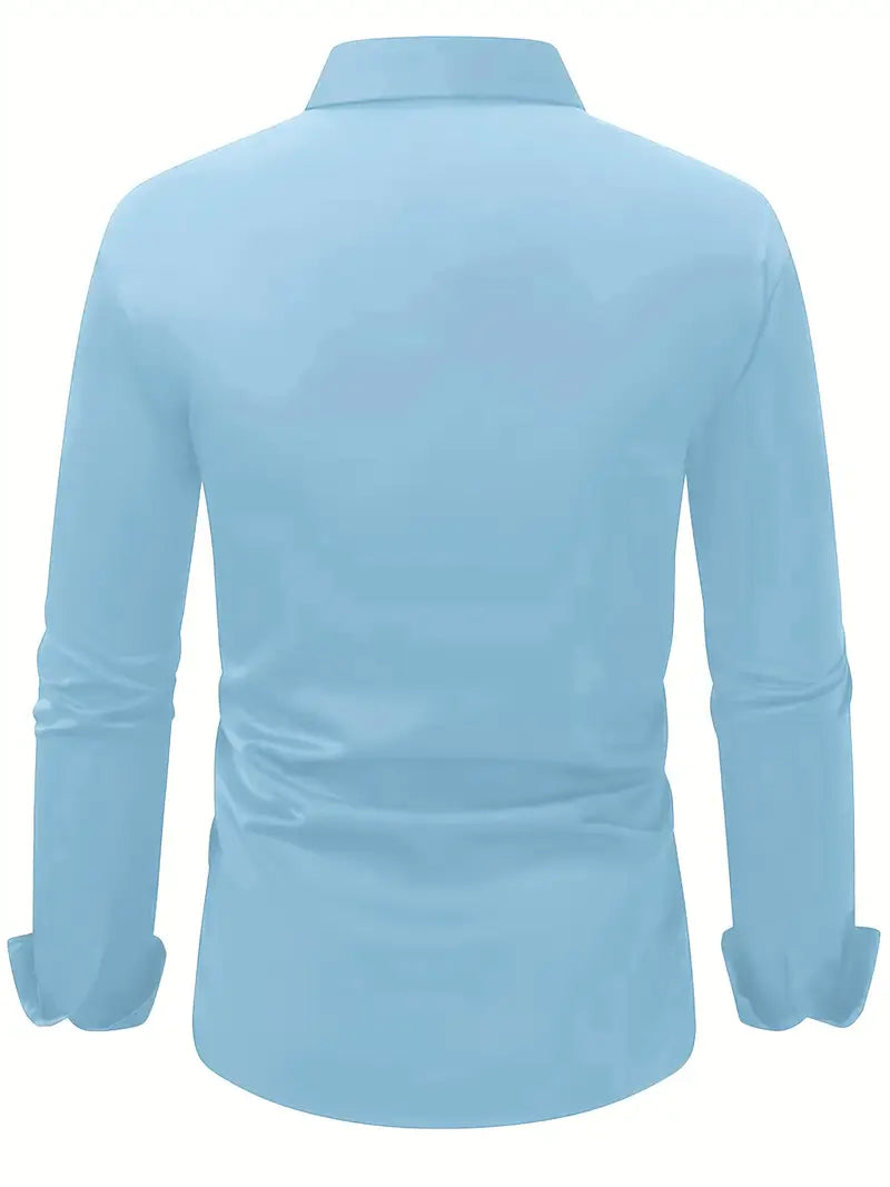 Strijkvrij Overhemd | Kreukvrij | Slim Fit | Knoop Overhemd | Heren Overhemden-Boetiek Moda