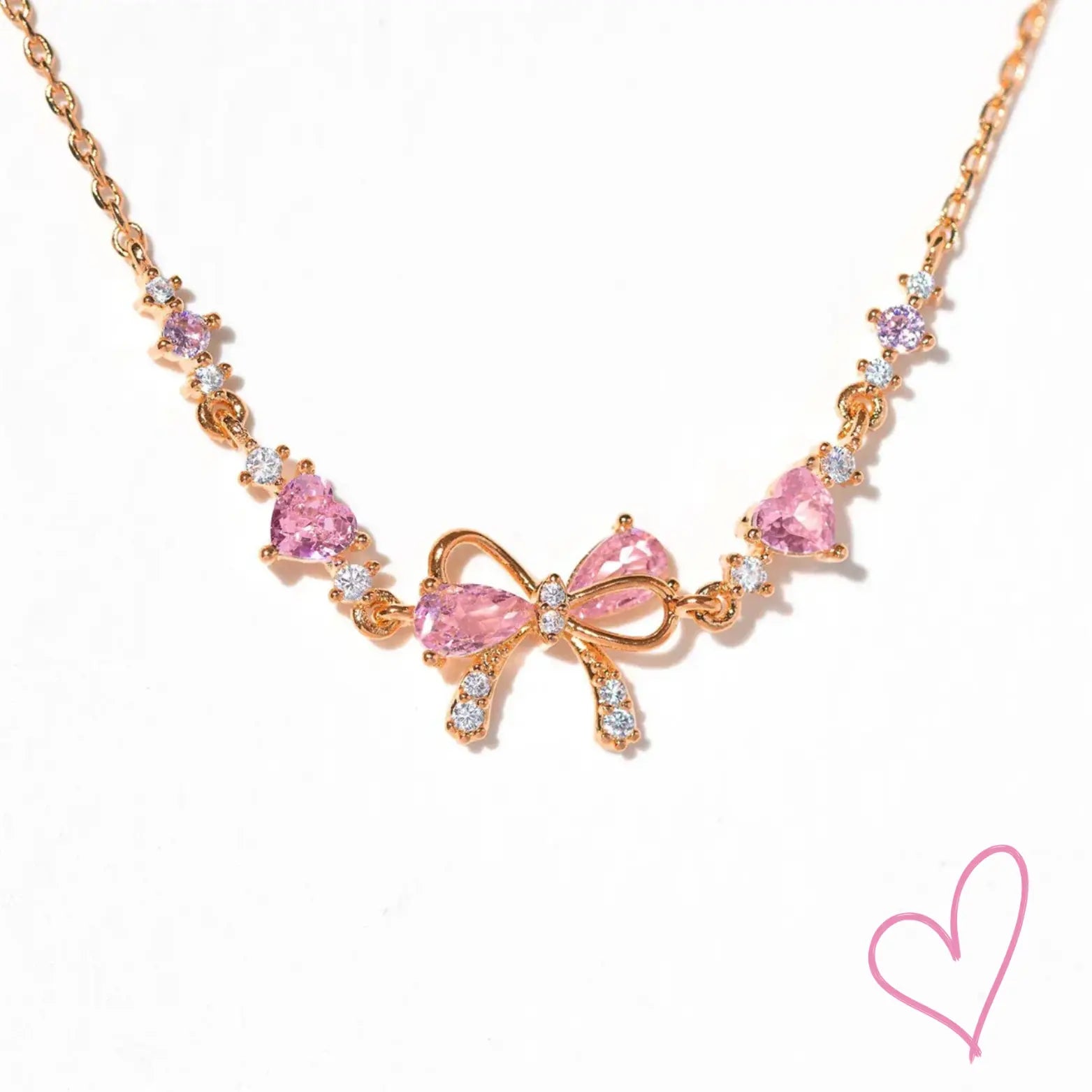 Strik Armband - Damesarmband Goud Zilver Roze Zirkoon-Boetiek Moda