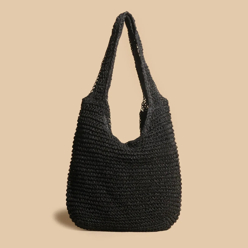 Strooien Tas - Groot - Voor dagelijks gebruik - Schoudertas - Strandtas-Boetiek Moda