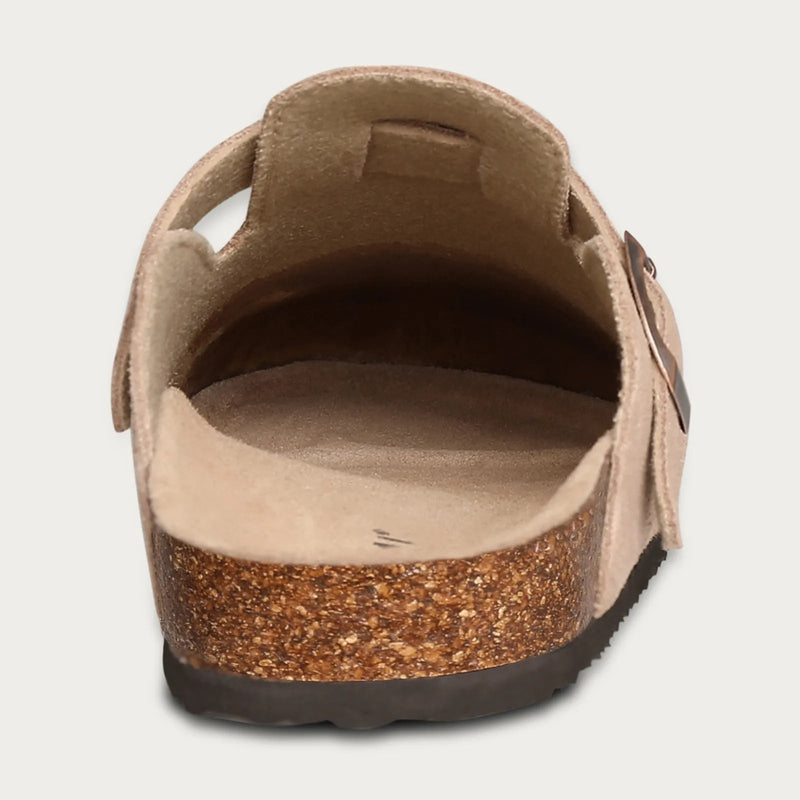 Suède Slippers - Slip-On - Kurkzool - Muiltjes - Herenslippers-Boetiek Moda