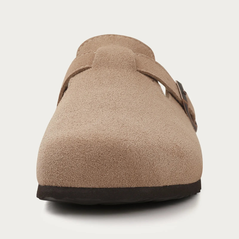 Suède Slippers - Slip-On - Kurkzool - Muiltjes - Herenslippers-Boetiek Moda