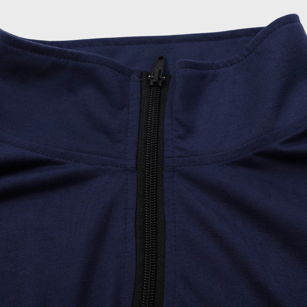 Sweatshirt - Heren Warm Staande Kraag Lange Mouw Zip-Hals Sweater-Boetiek Moda
