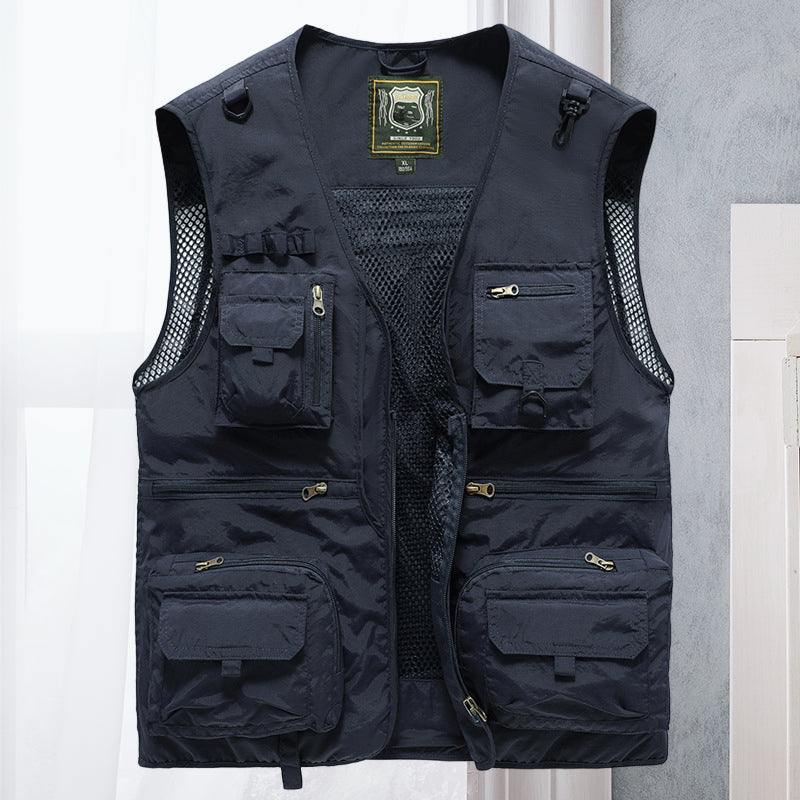 Tactisch vest met rits | Zakken | Cargo Vest | Herenvest-Boetiek Moda