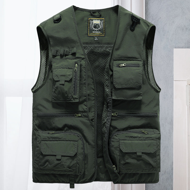 Tactisch vest met rits | Zakken | Cargo Vest | Herenvest-Boetiek Moda