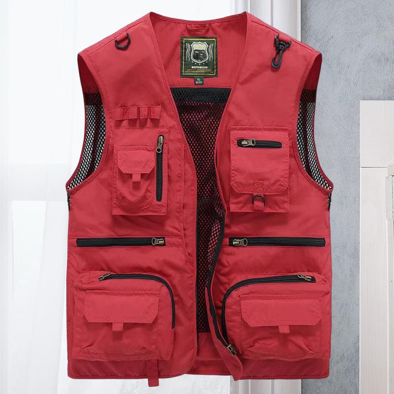 Tactisch vest met rits | Zakken | Cargo Vest | Herenvest-Boetiek Moda