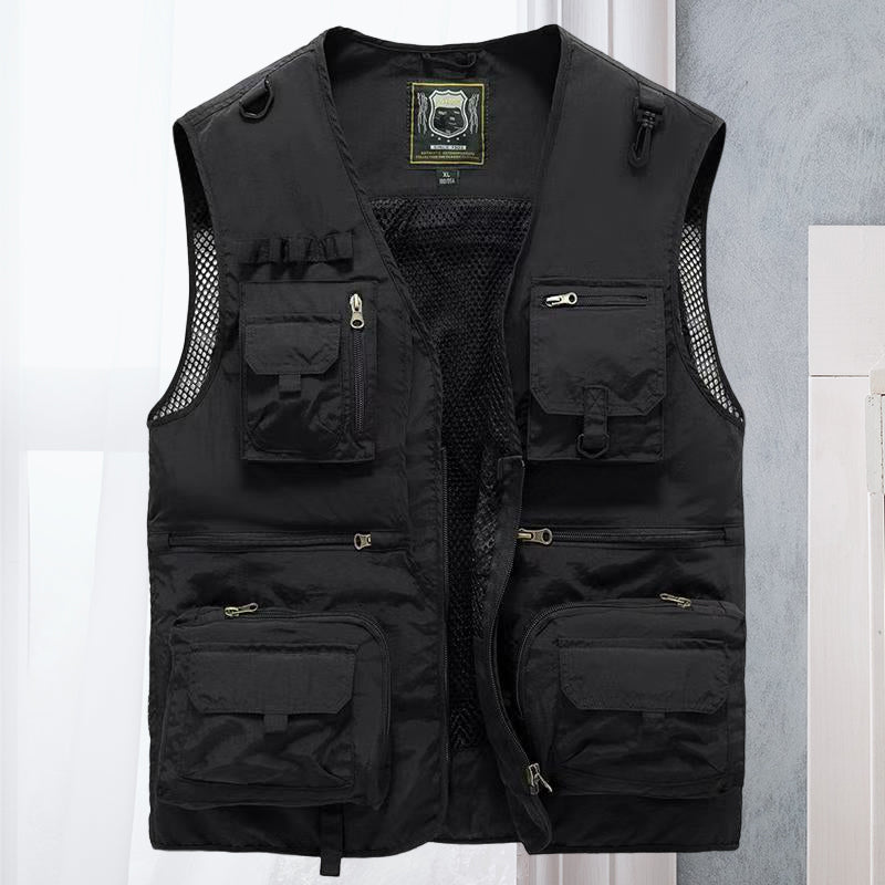 Tactisch vest met rits | Zakken | Cargo Vest | Herenvest-Boetiek Moda