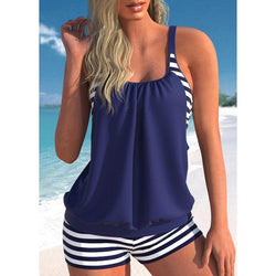 Tankini - Dames Tweedelige Zwemshort en Top Set-Boetiek Moda