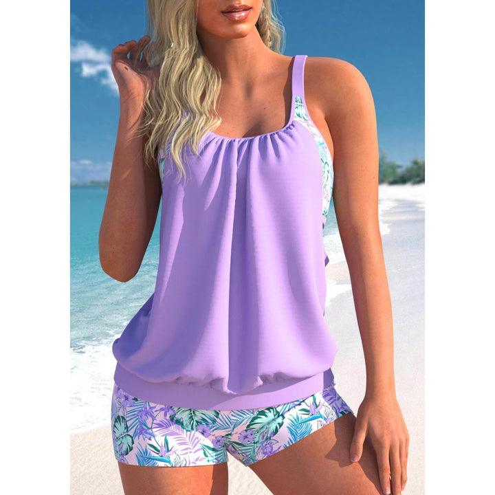 Tankini - Dames Tweedelige Zwemshort en Top Set-Boetiek Moda