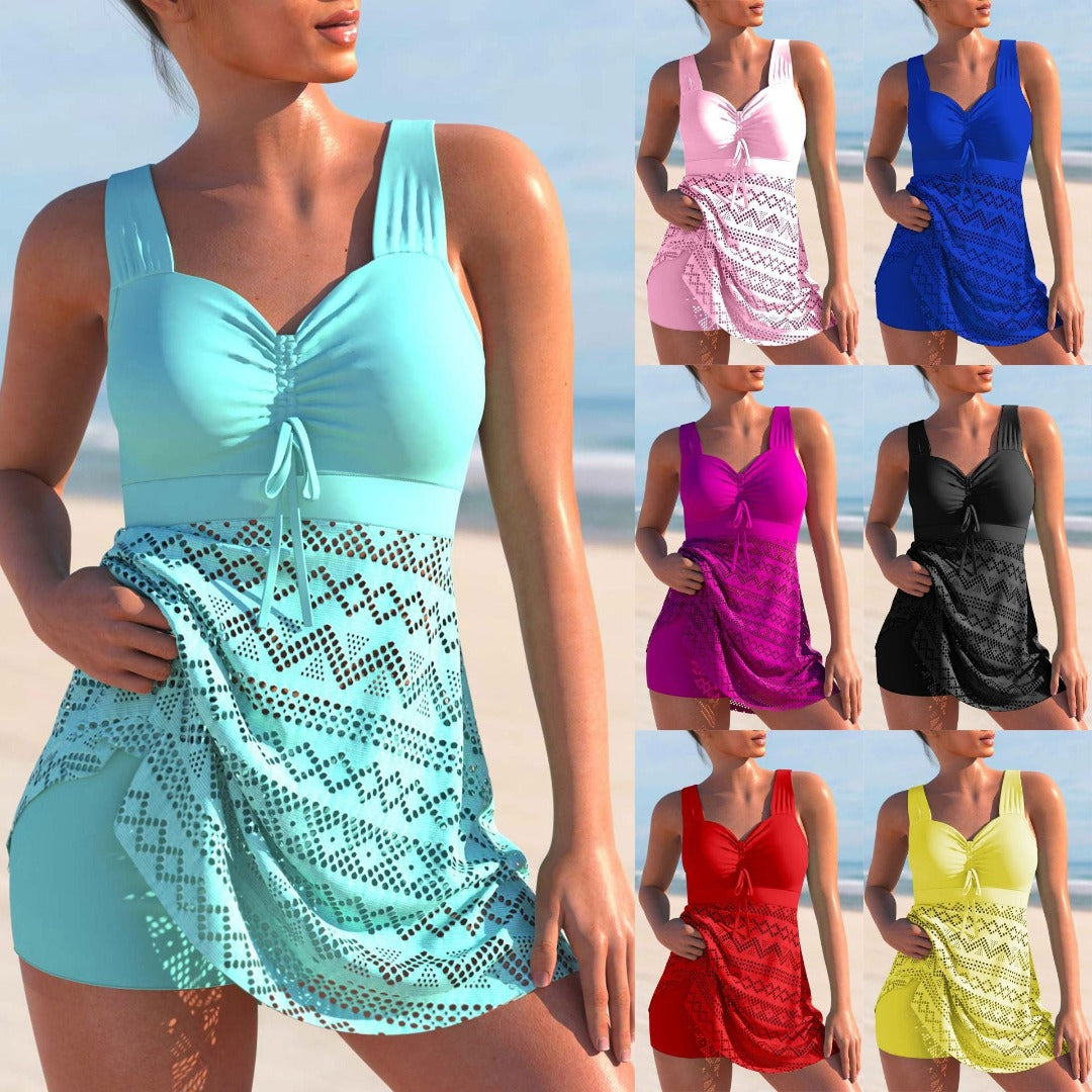 Tankini Set | Tweedelig | Brede Band | Dames Zwemshorts en Topjes | Dames Zwemmode-Boetiek Moda