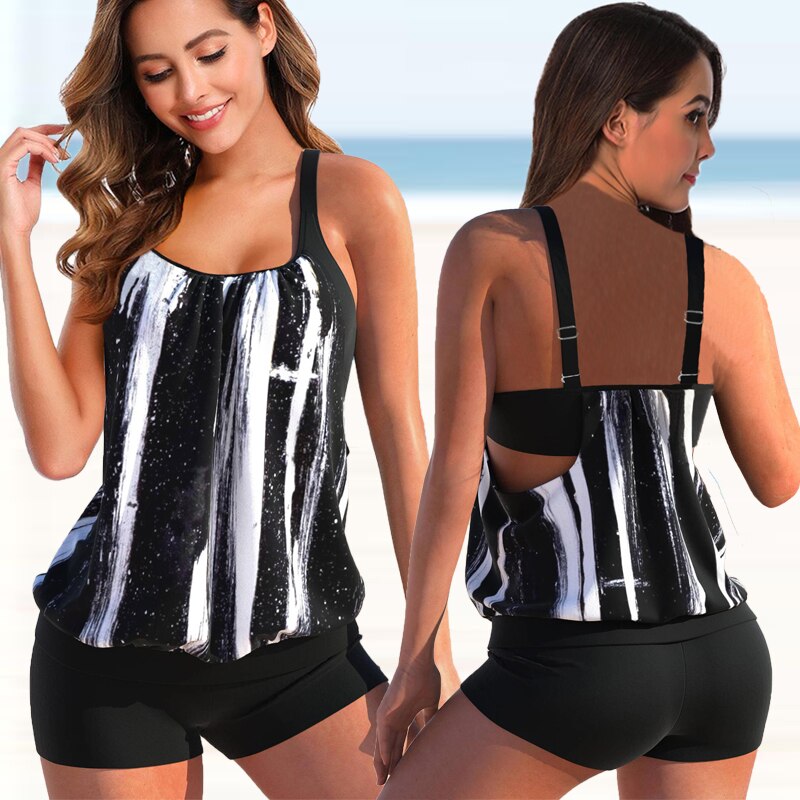 Tankiniset - Twee-delig - Verstelbare bandjes - Tankini Bikini - Strandkleding-Boetiek Moda