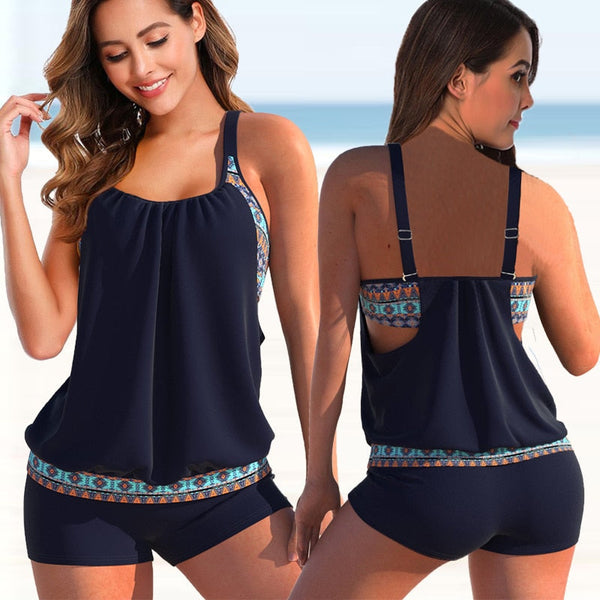 Tankiniset - Twee-delig - Verstelbare bandjes - Tankini Bikini - Strandkleding-Boetiek Moda