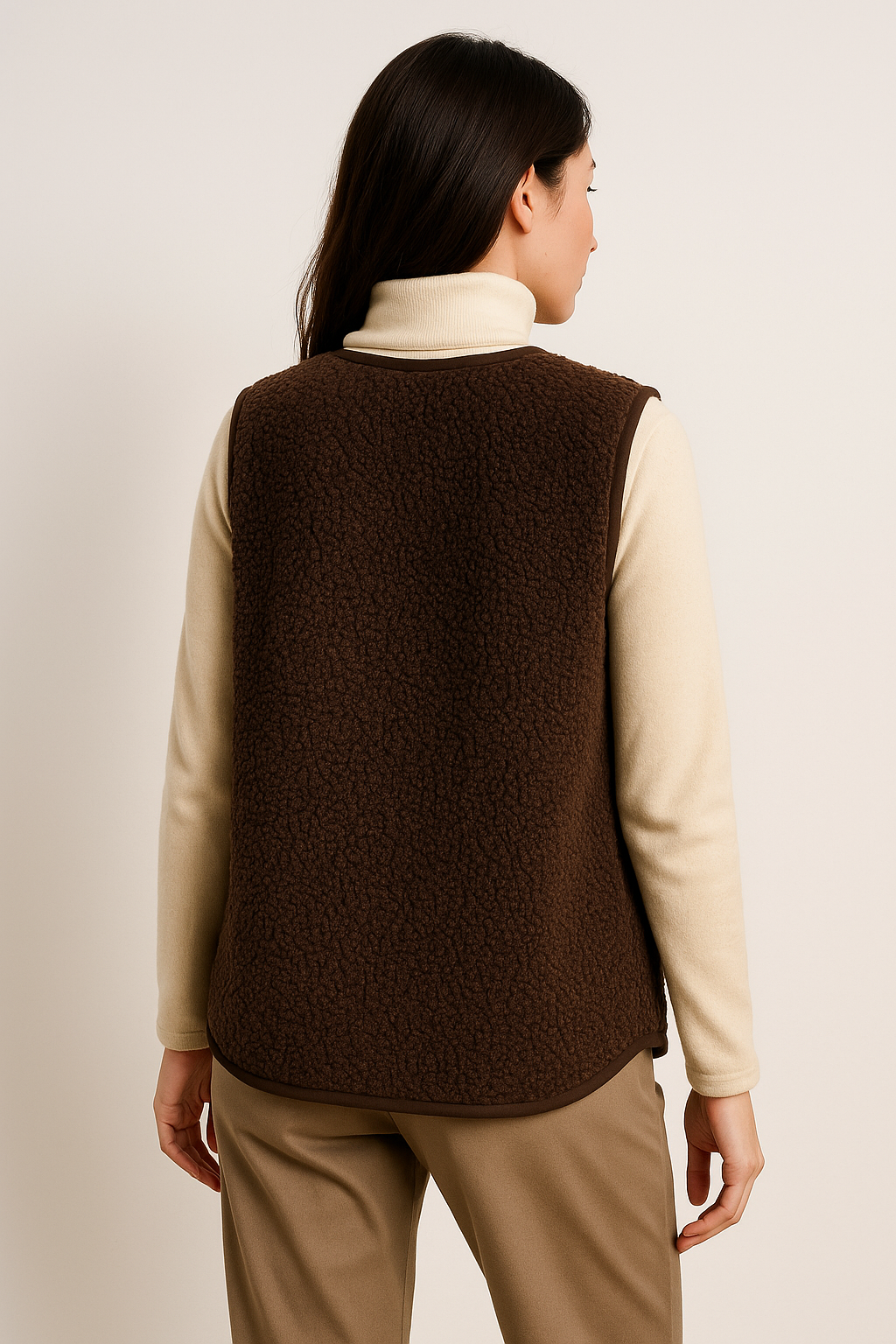 Teddy Gilet - Dames Bodywarmer zonder mouwen Teddy Vest-Boetiek Moda
