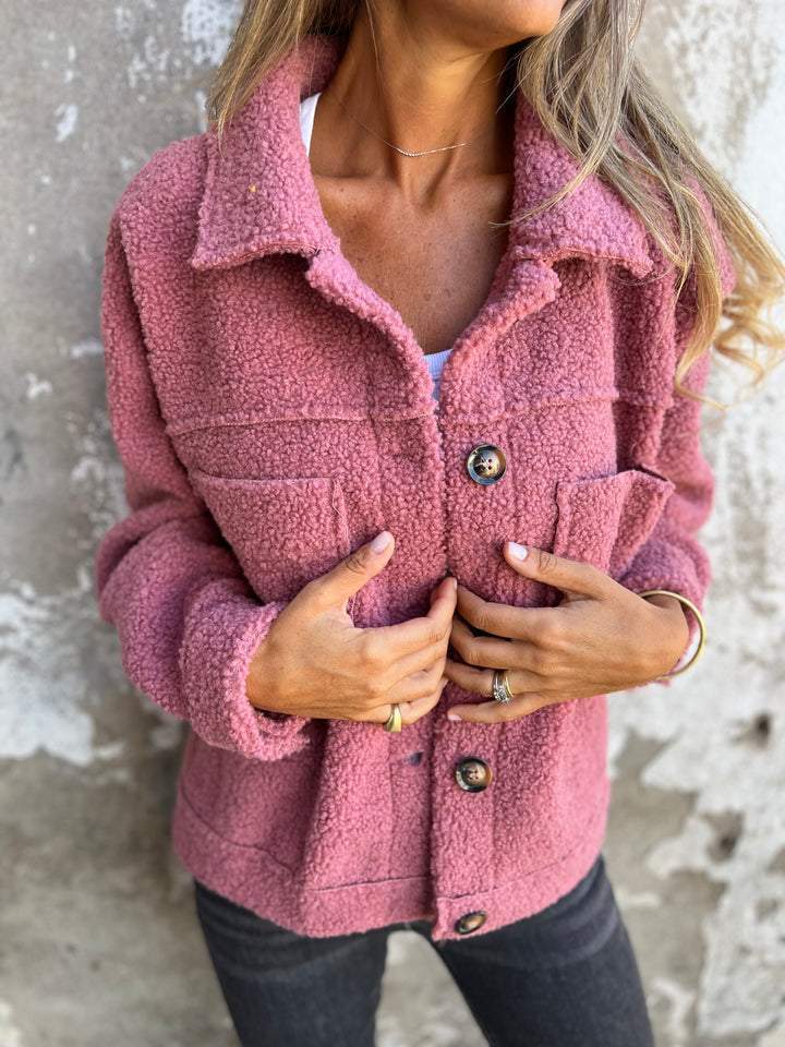 Teddy Jacket - Dames oversized fleece jas-Boetiek Moda