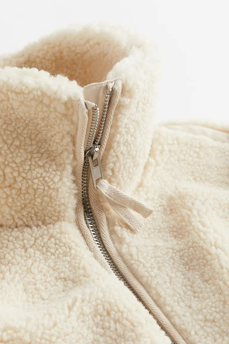 Teddy Jas - Warm - Zip-Up - Teddy Fleece Jas - Dames Winterjassen & Jacks-Boetiek Moda