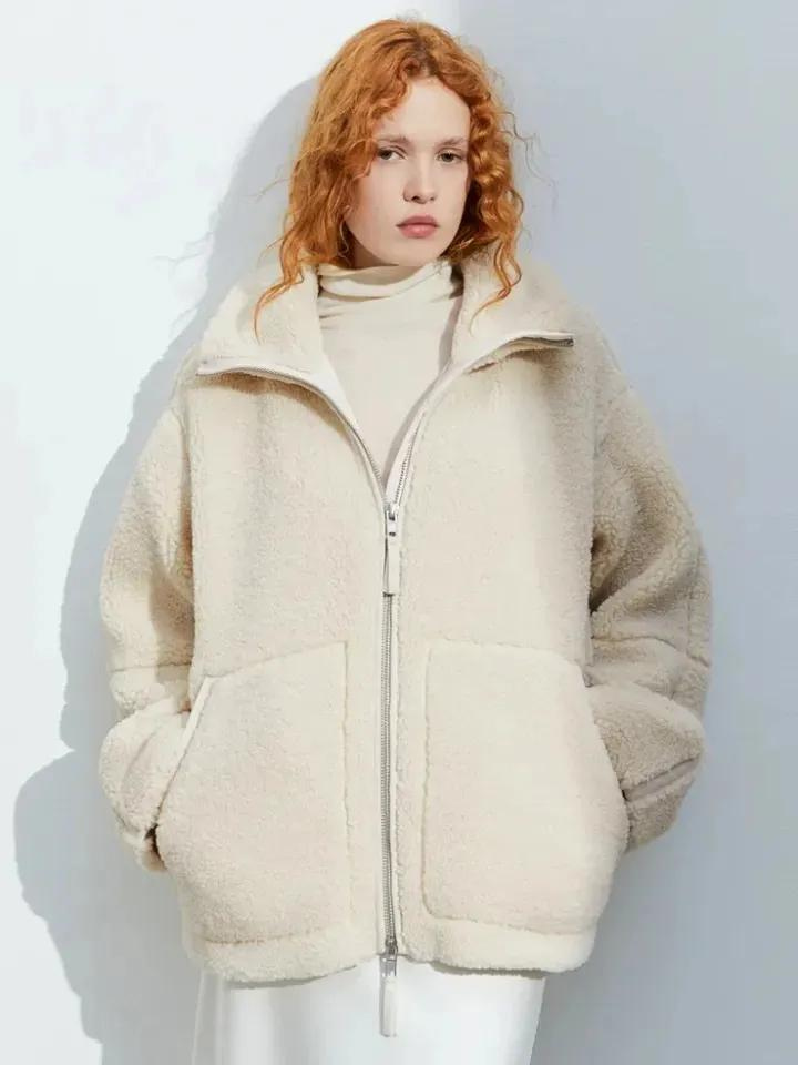 Teddy Jas - Warm - Zip-Up - Teddy Fleece Jas - Dames Winterjassen & Jacks-Boetiek Moda