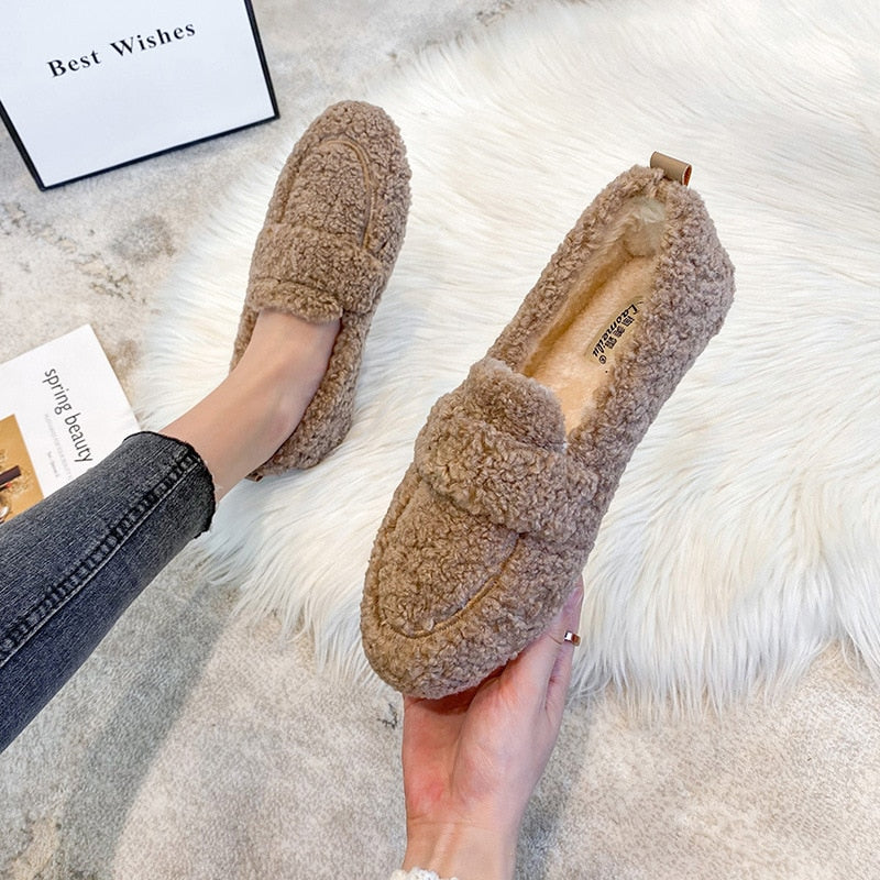 Teddy Loafers - Comfortabele antislip winterschoenen voor dames-Boetiek Moda