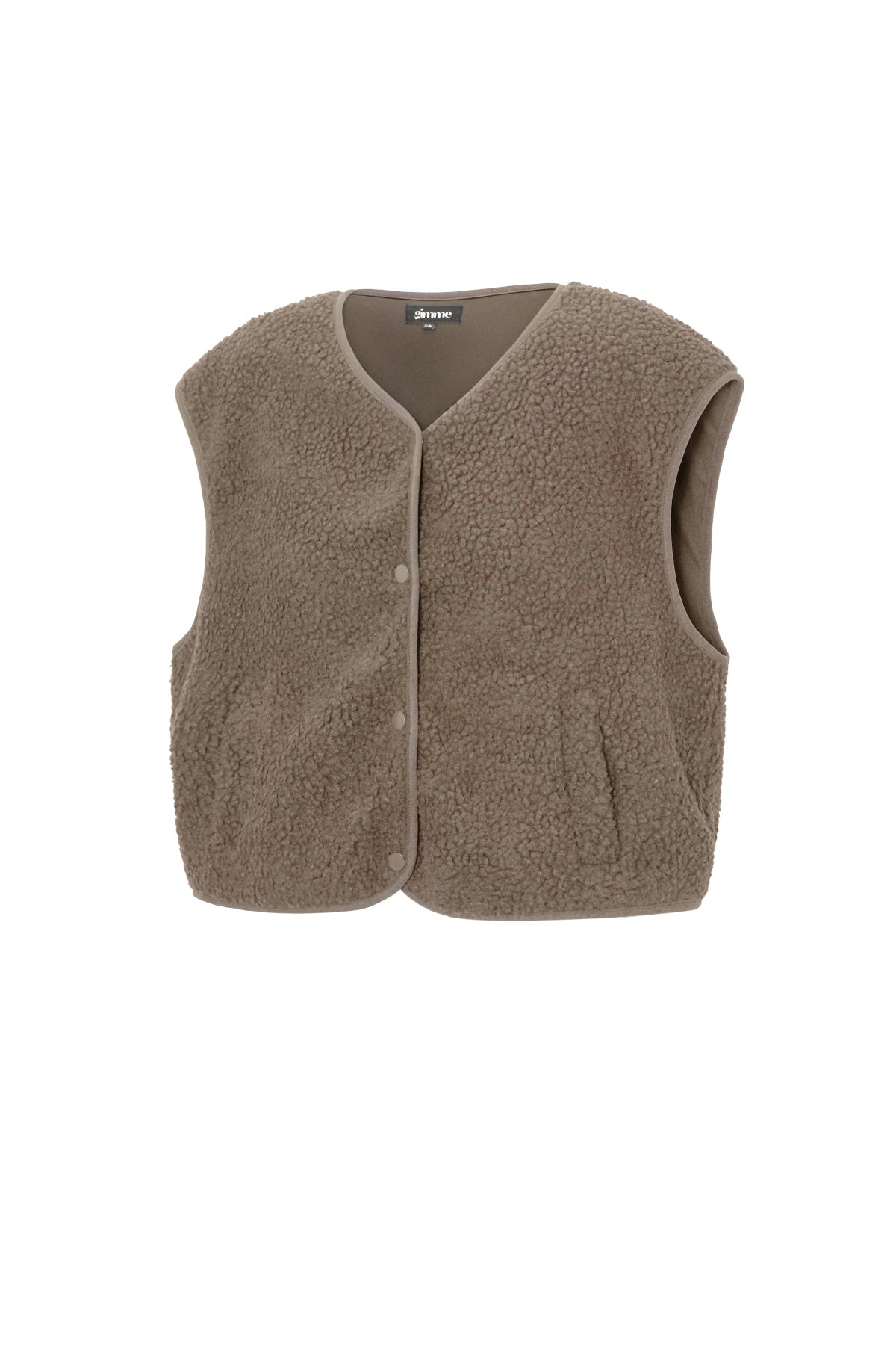 Teddy Vest - Mouwloos - Los model - Fleece Vest - Damesvest-Boetiek Moda