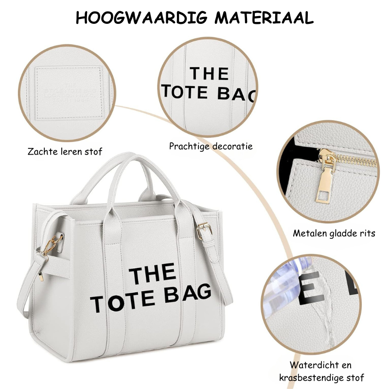 The Tote Bag | Stijlvolle design handtas met korte en lange hendel-Boetiek Moda