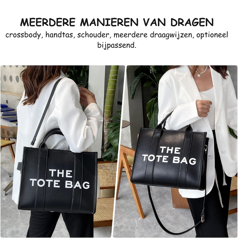 The Tote Bag | Stijlvolle design handtas met korte en lange hendel-Boetiek Moda