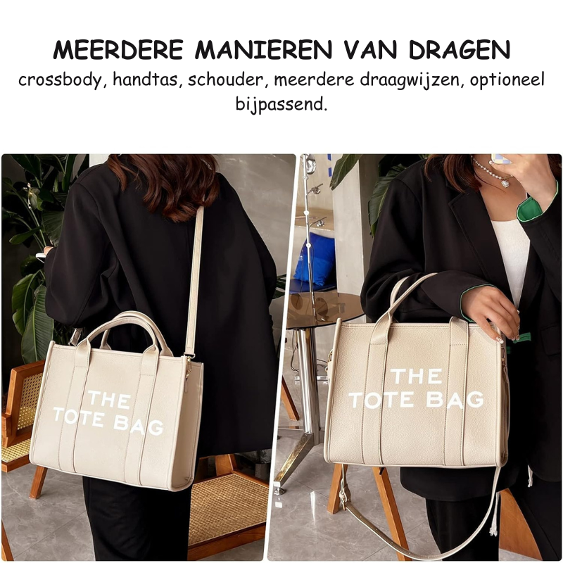 The Tote Bag | Stijlvolle design handtas met korte en lange hendel-Boetiek Moda