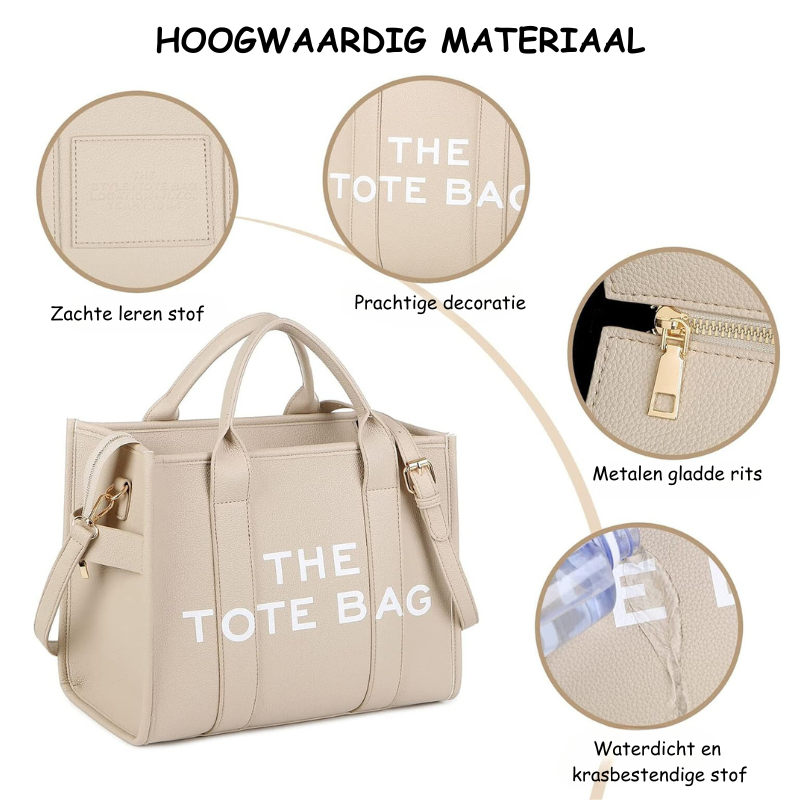 The Tote Bag | Stijlvolle design handtas met korte en lange hendel-Boetiek Moda