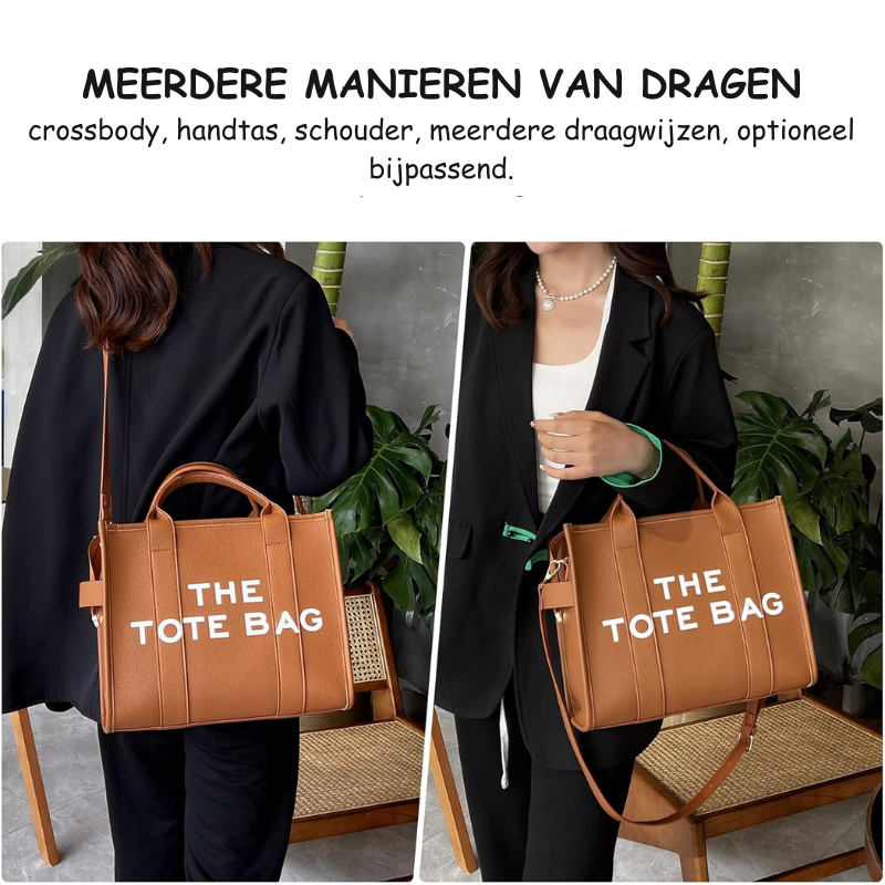 The Tote Bag | Stijlvolle design handtas met korte en lange hendel-Boetiek Moda