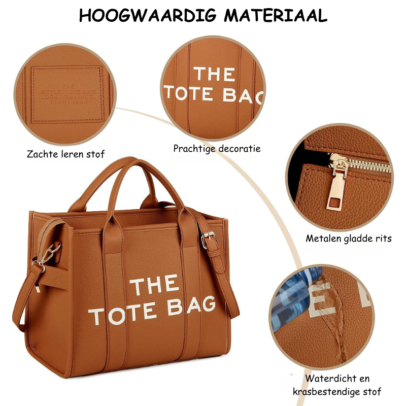 The Tote Bag | Stijlvolle design handtas met korte en lange hendel-Boetiek Moda