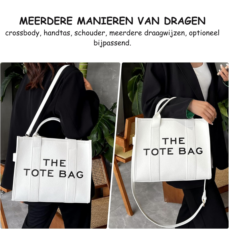 The Tote Bag | Stijlvolle design handtas met korte en lange hendel-Boetiek Moda