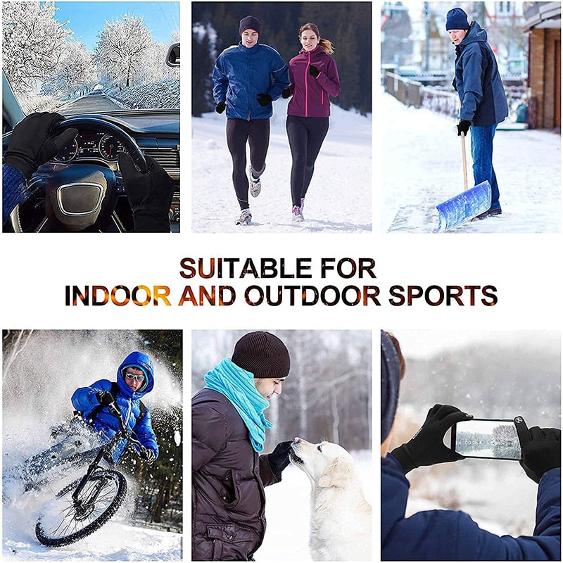 Thermische handschoenen - Warme touchscreen-fietshandschoenen voor de winter-Boetiek Moda