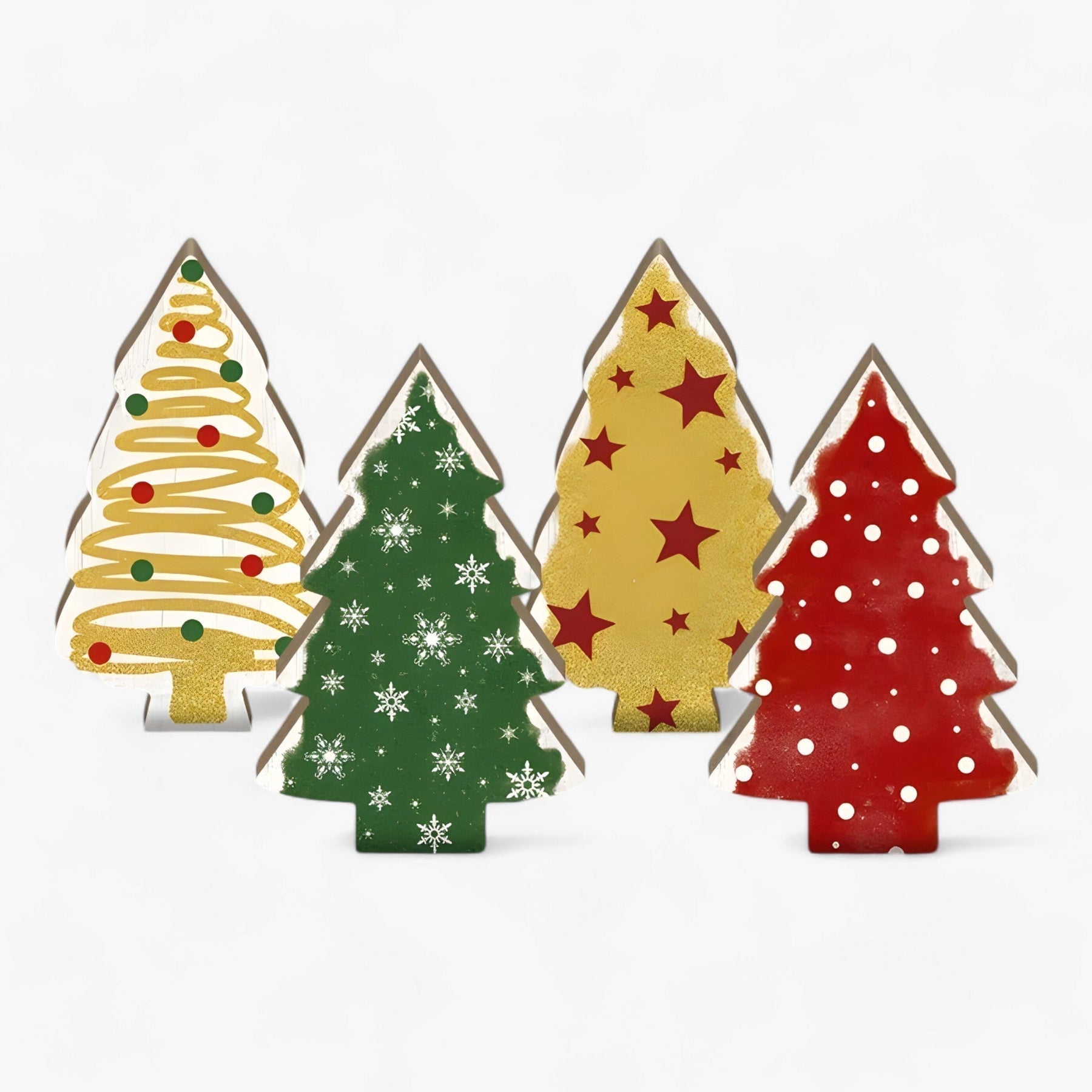 Timberleaf - Decoratie kerstboom tafel 4 delig set-Boetiek Moda