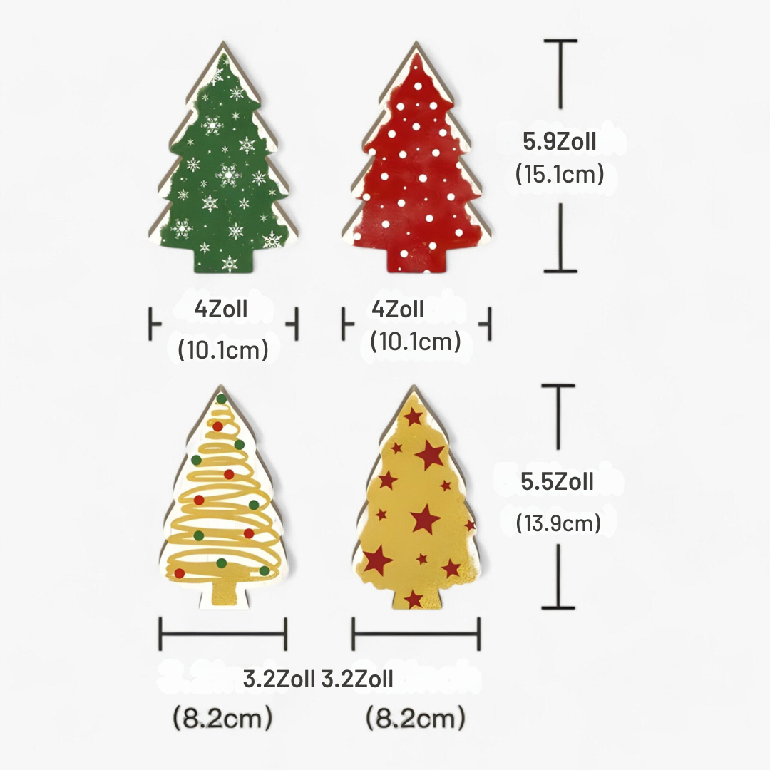 Timberleaf - Decoratie kerstboom tafel 4 delig set-Boetiek Moda