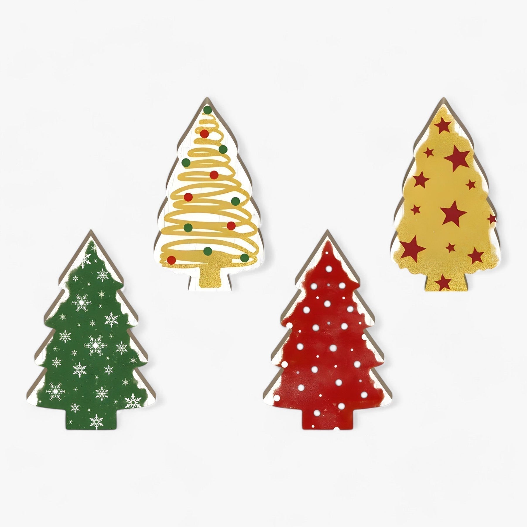 Timberleaf - Decoratie kerstboom tafel 4 delig set-Boetiek Moda