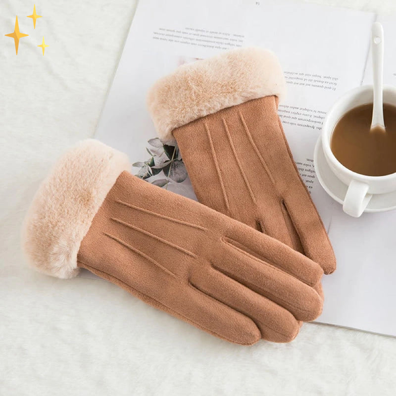 Touchscreen handschoenen - Vrouwen Warme Fleece Touch Phone Winterhandschoenen-Boetiek Moda