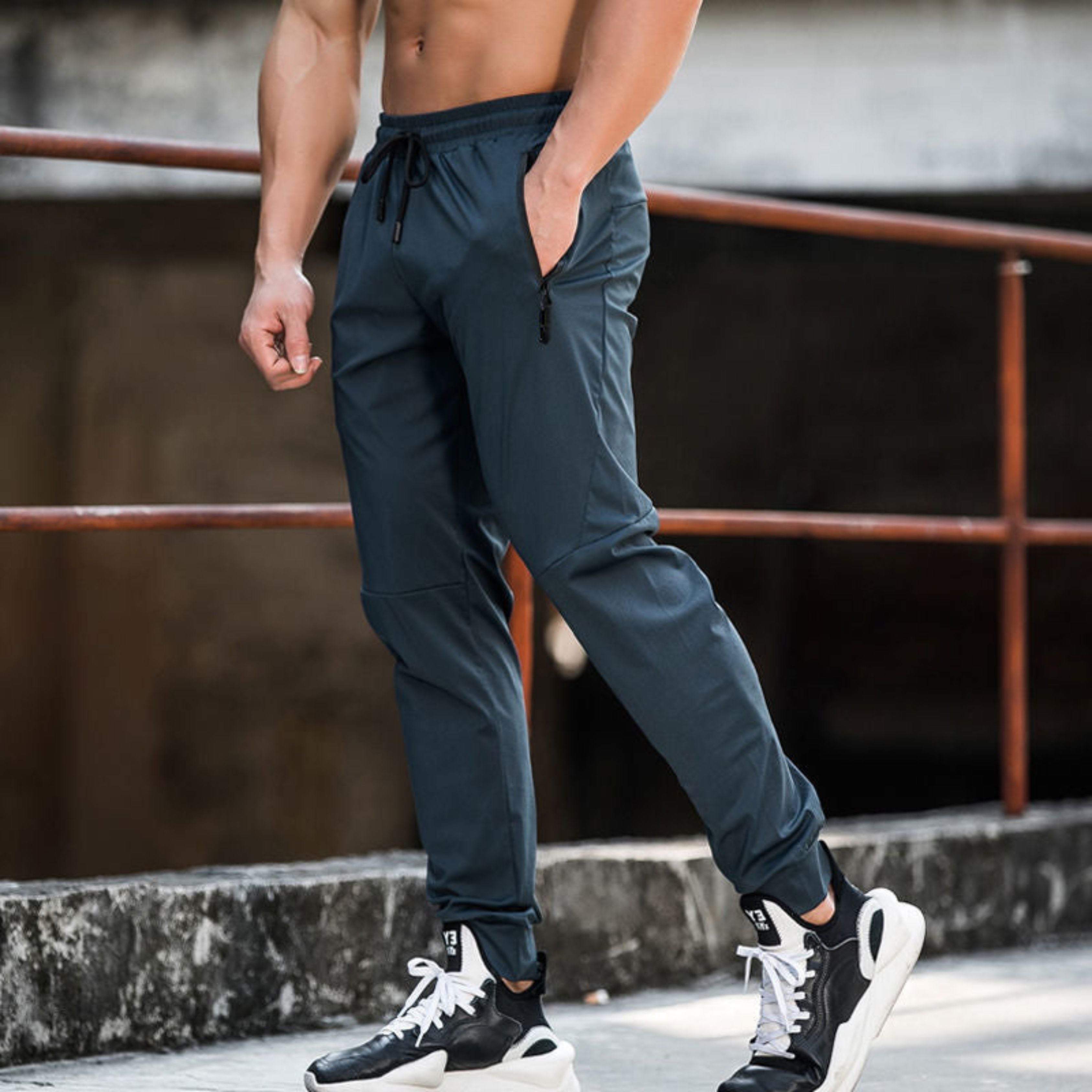 Trainingsbroek - Trekkoord - Lichtgewicht - Joggingbroek - Actieve kleding voor mannen-Boetiek Moda