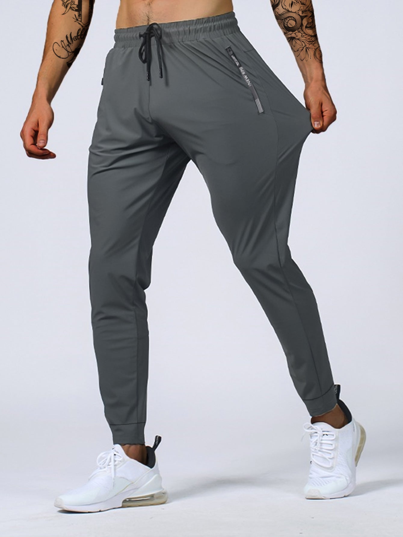 Trainingsbroeken - Trekkoord - Skinny - Joggingbroeken - Sportbroeken Heren-Boetiek Moda