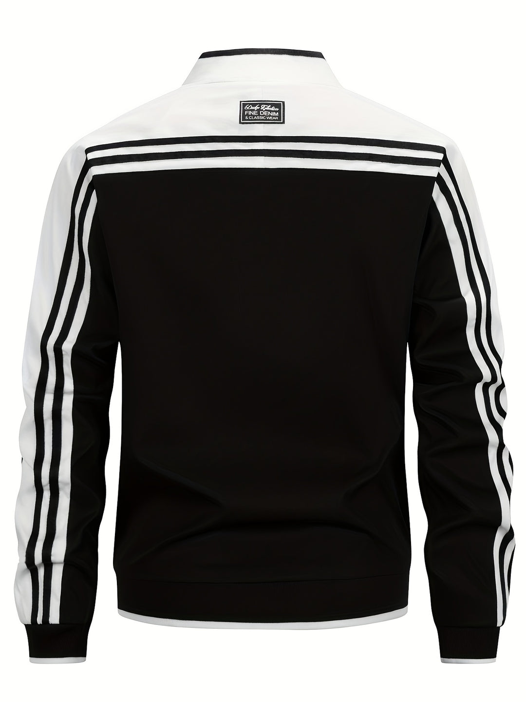 Trainingsjas - Zip-Up - Gestreept - Sportjas - Herenkleding-Boetiek Moda