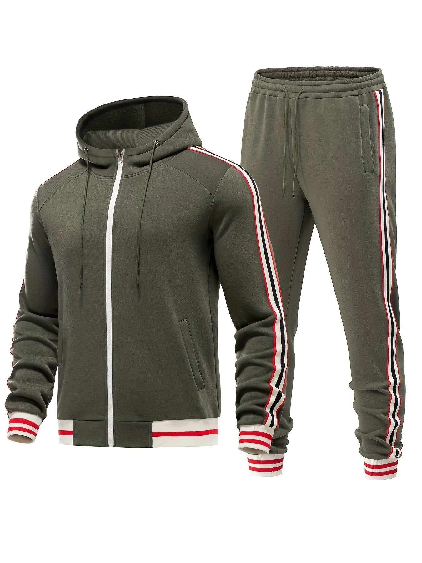 Trainingspak - Tweedelige Zip-Up Hoodie en Joggerset voor heren-Boetiek Moda