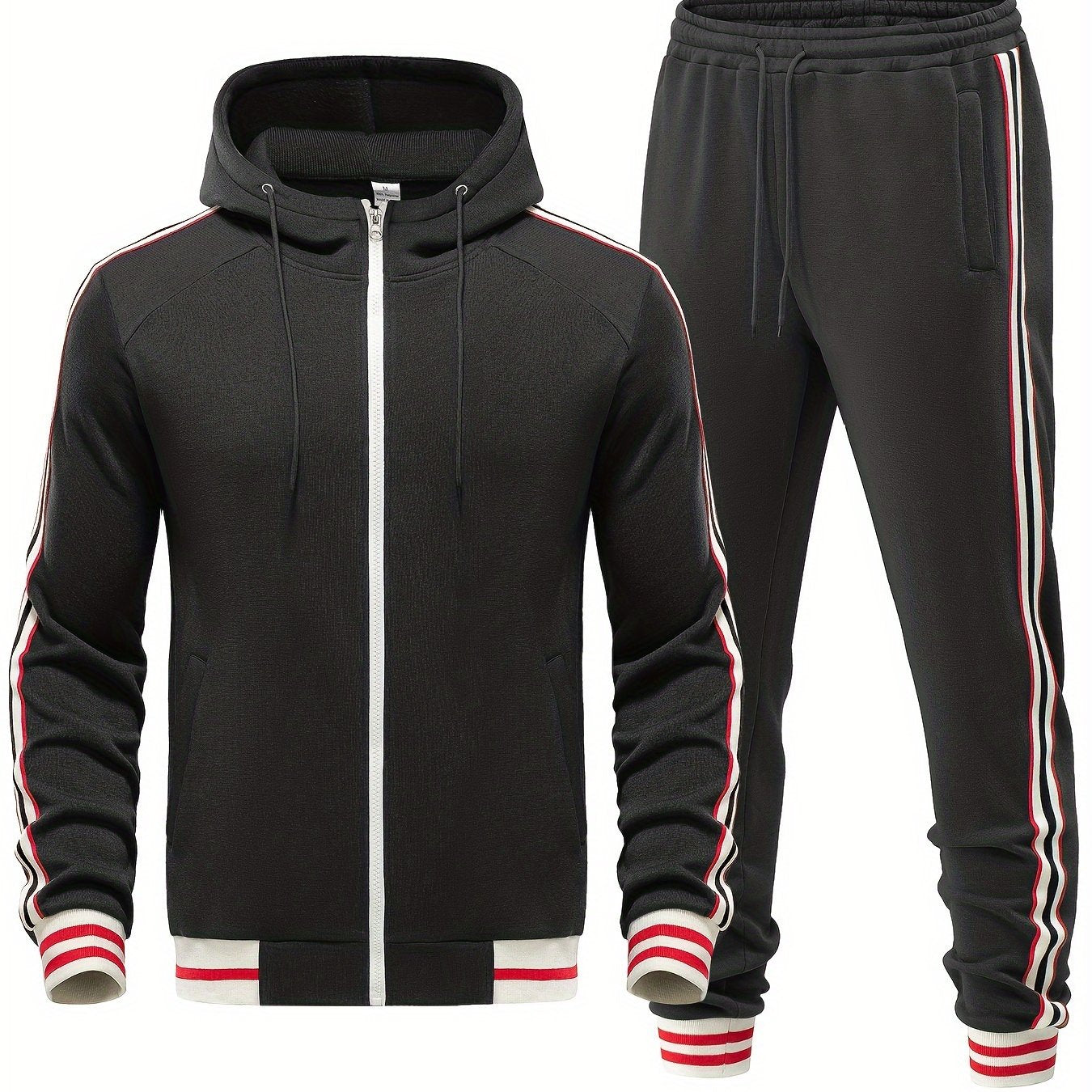 Trainingspak - Tweedelige Zip-Up Hoodie en Joggerset voor heren-Boetiek Moda