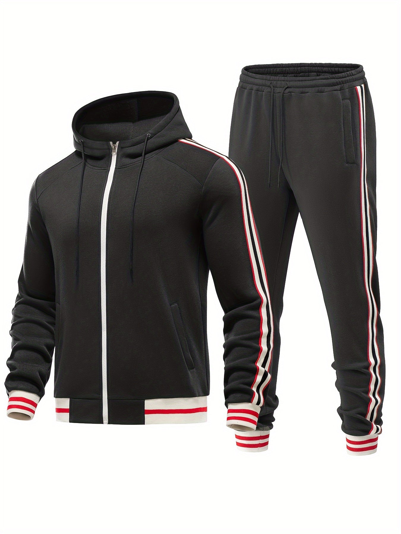 Trainingspak - Tweedelige Zip-Up Hoodie en Joggerset voor heren-Boetiek Moda