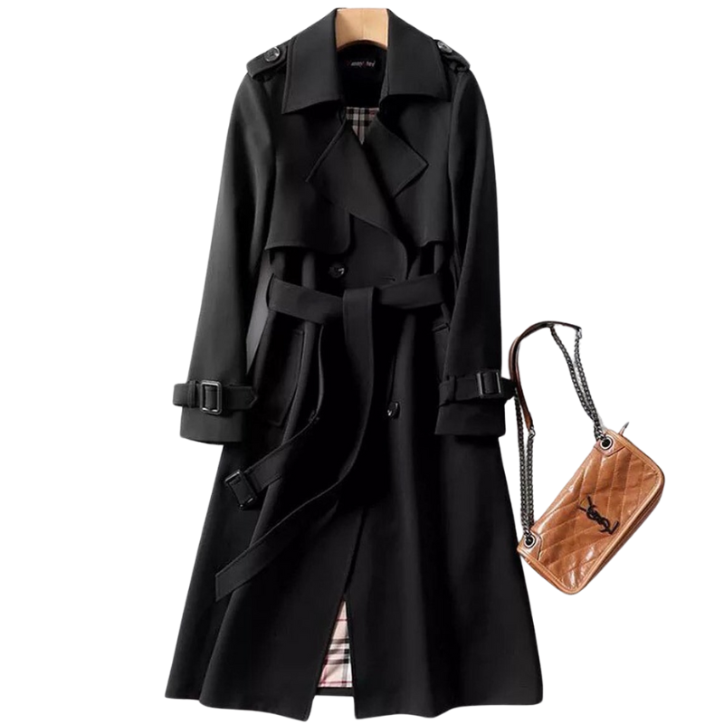 Trenchcoat - Double Breasted - Riem - Lange Jas - Trenchcoat Vrouwen-Boetiek Moda