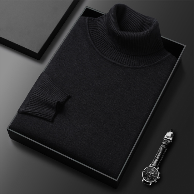 Trui met rolkraag - Gebreid - Polar Neck - Trui met hoge kraag - Trui met hoge kraag voor mannen-Boetiek Moda