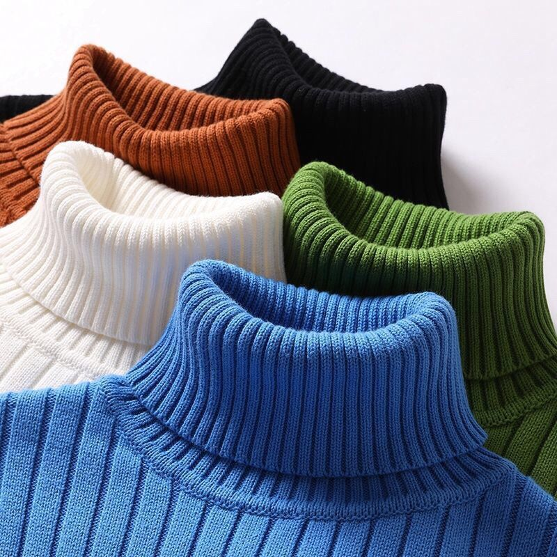 Turtleneck trui | Ribbreisel | Rollkraag | Gebreide trui | Heren trui-Boetiek Moda