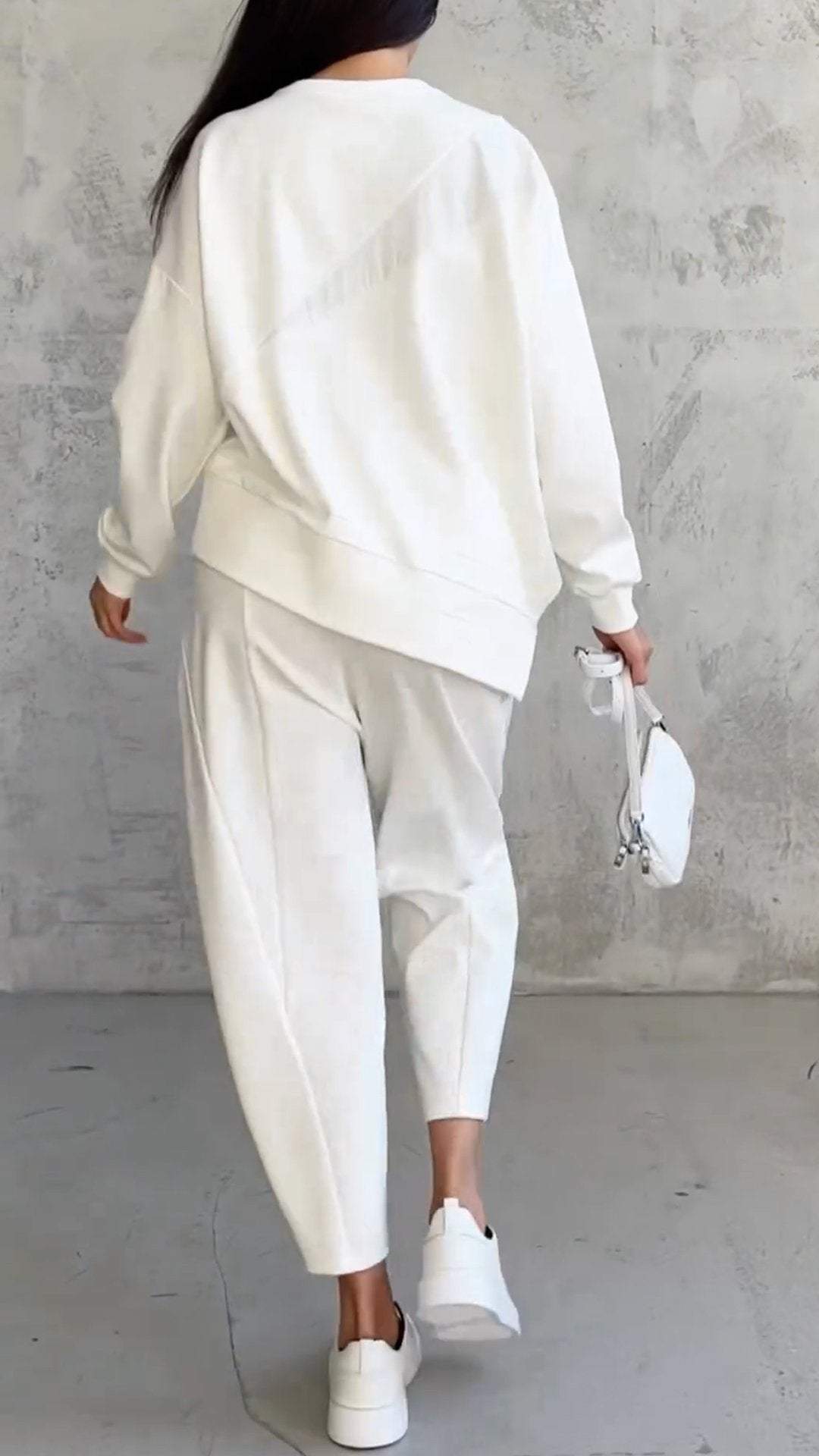 Tweedelige Set - Lange Mouw - Oversized Pullover - Samengesteld - Dameskleding-Boetiek Moda