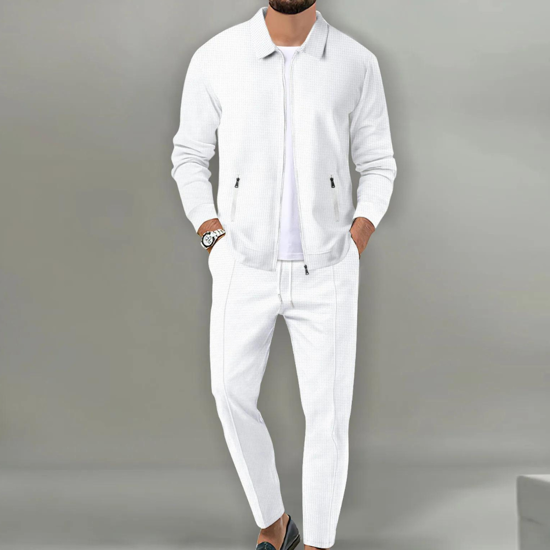 Tweedelige Set - Slim Fit - Lange Mouwen - Trainingspak - Herenkleding-Boetiek Moda