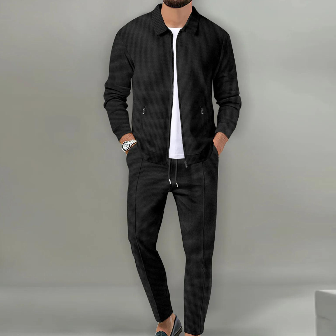 Tweedelige Set - Slim Fit - Lange Mouwen - Trainingspak - Herenkleding-Boetiek Moda