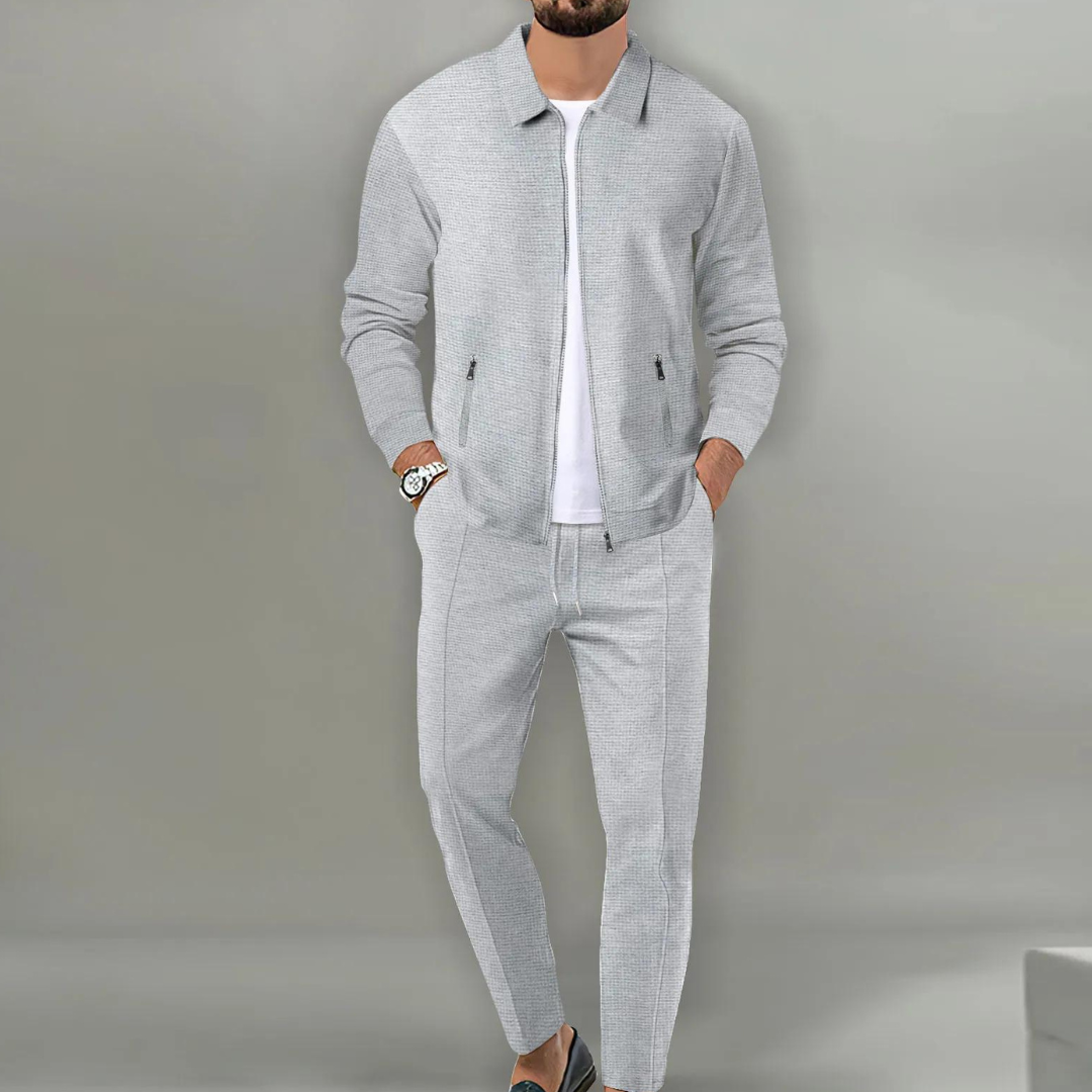 Tweedelige Set - Slim Fit - Lange Mouwen - Trainingspak - Herenkleding-Boetiek Moda